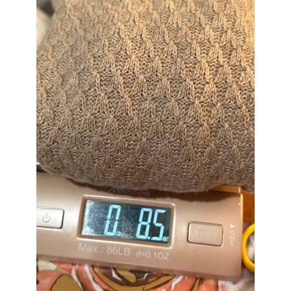 Wool Blend Soft Beige Crew Neck Sweater Womens XXS Cozy Office Neutral Minimal - Picture 8 of 9